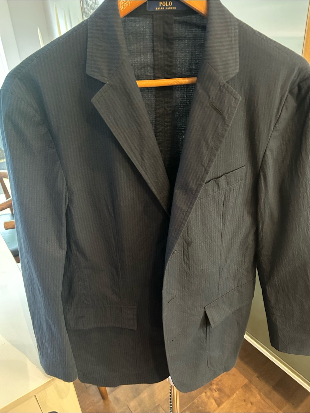 Ralph Lauren Black Pinstripe Sport Coat Blazer